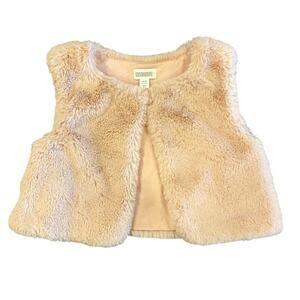 Gymboree Pink Faux Fur Vest Size 18-24 Months